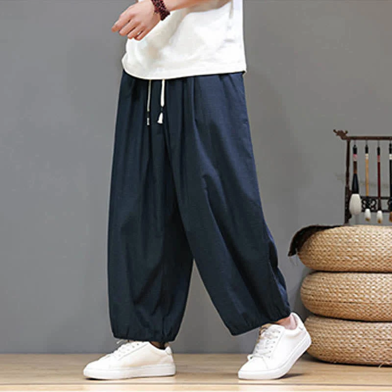 UOMO PANTALONI HAREM